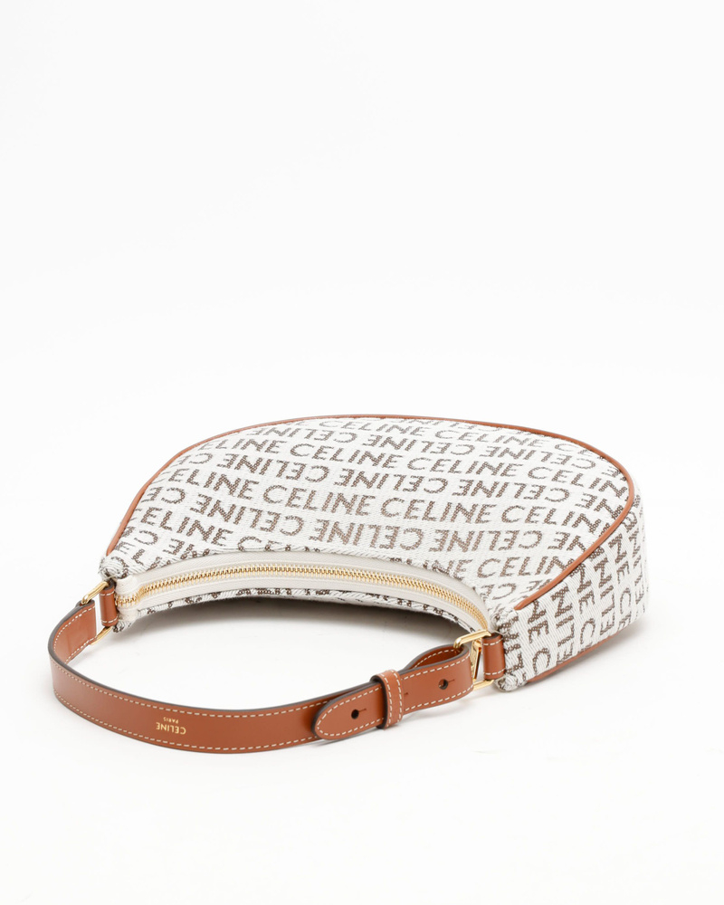 Celine Céline Ava Canvas Shoulder Bag