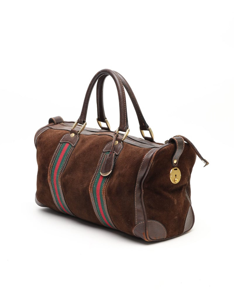 Gucci Web Boston Bag