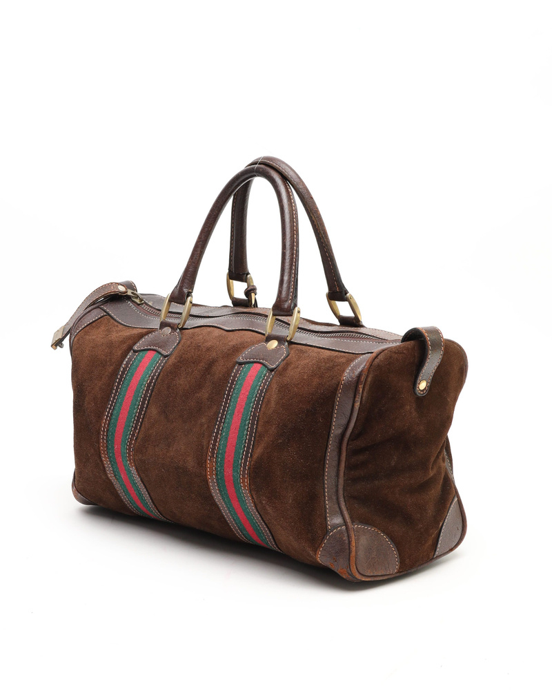 Gucci Web Boston Bag