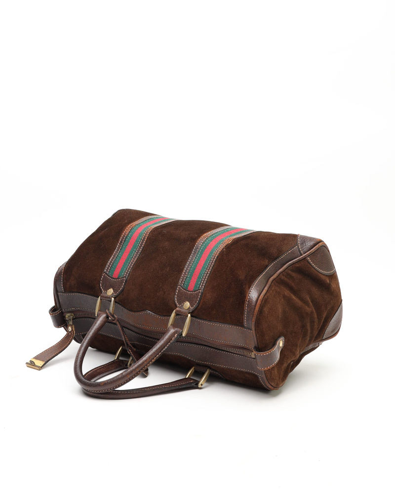 Gucci Web Boston Bag