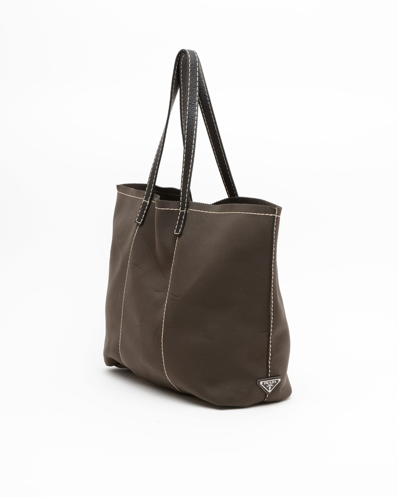 Prada Neoprene Logo Tote Bag