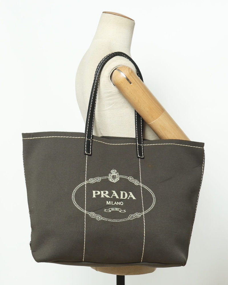 Prada Neoprene Logo Tote Bag