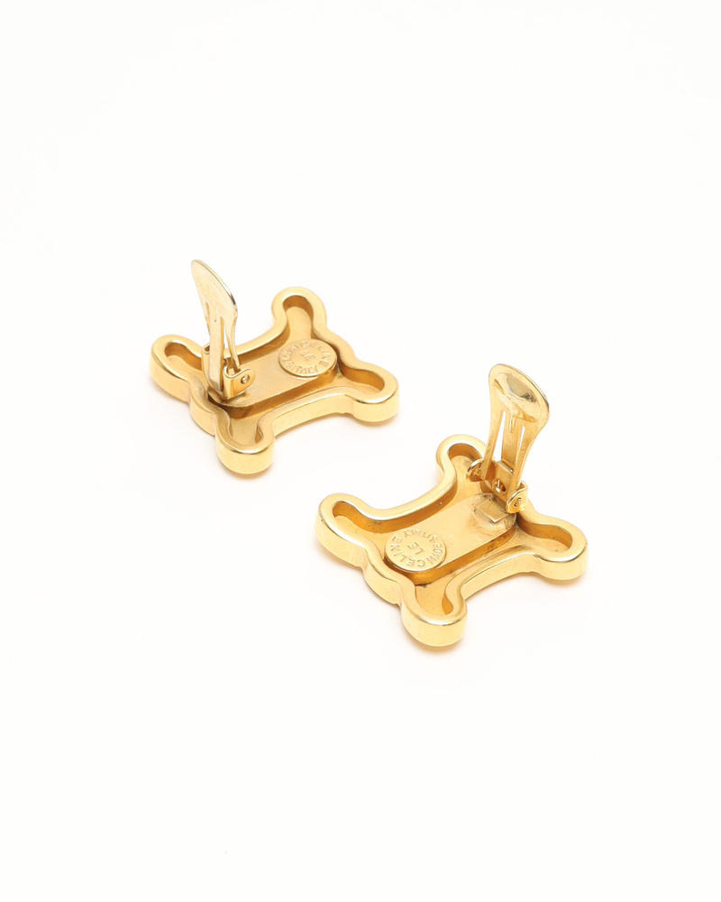 Celine Céline Macadam Clip-on Earrings