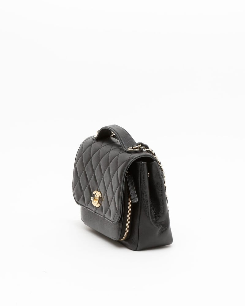 Chanel Caviar Business Affinity Top Handle Bag