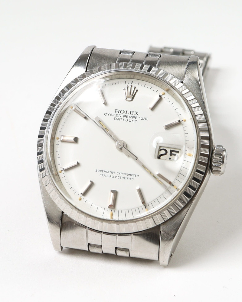 Rolex Datejust 36mm Ref 1603 Very Rare White Dial 1970 Watch