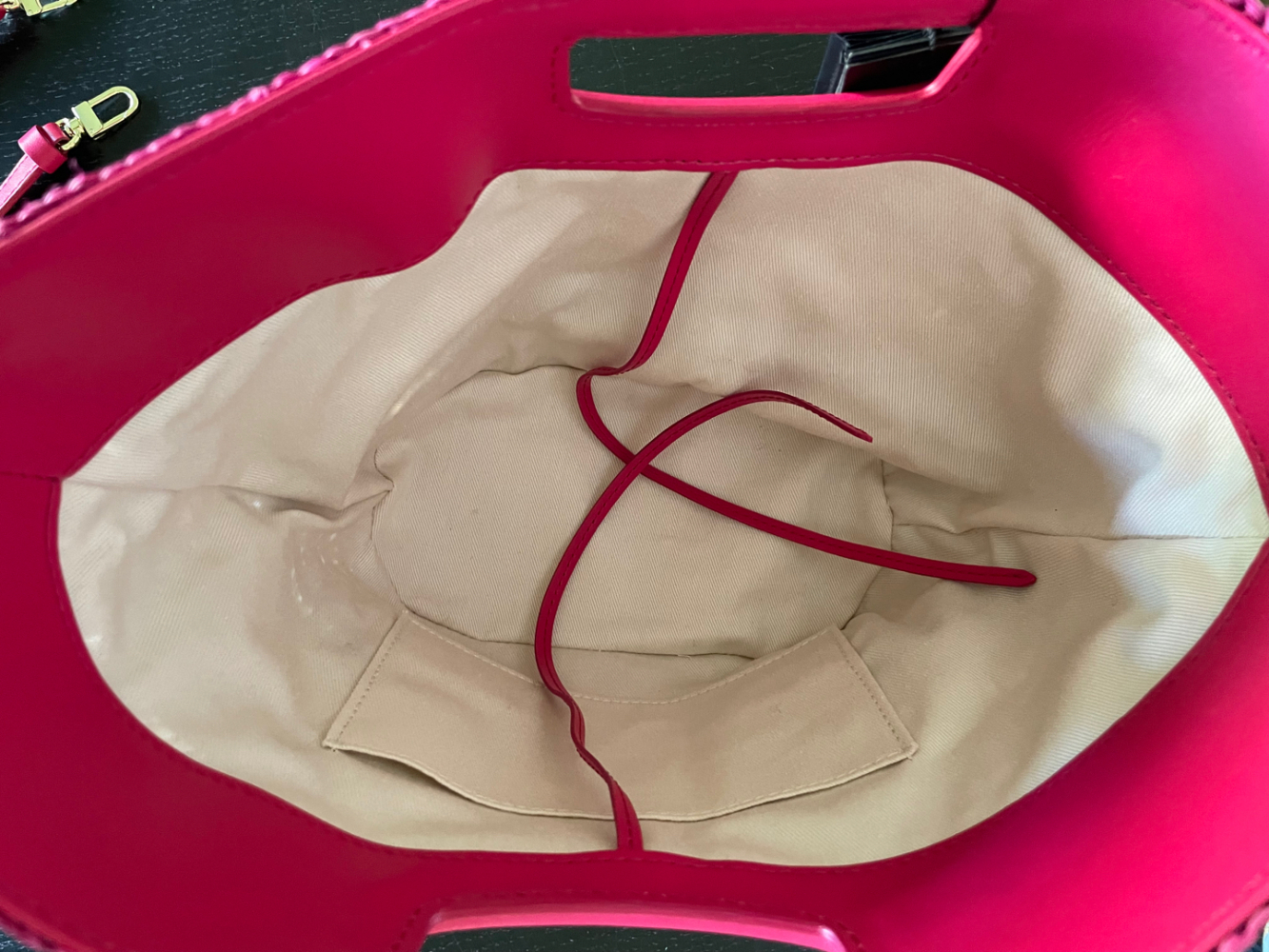 Maje Raffia and leather basket bag