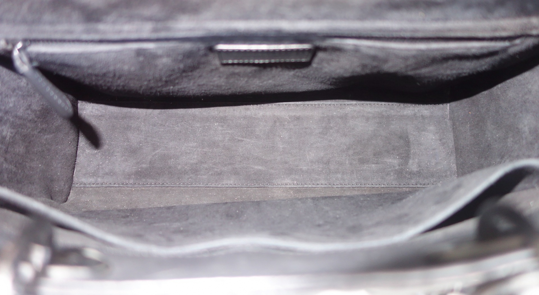 Christian Dior Lady Dior ultramatte black large bag