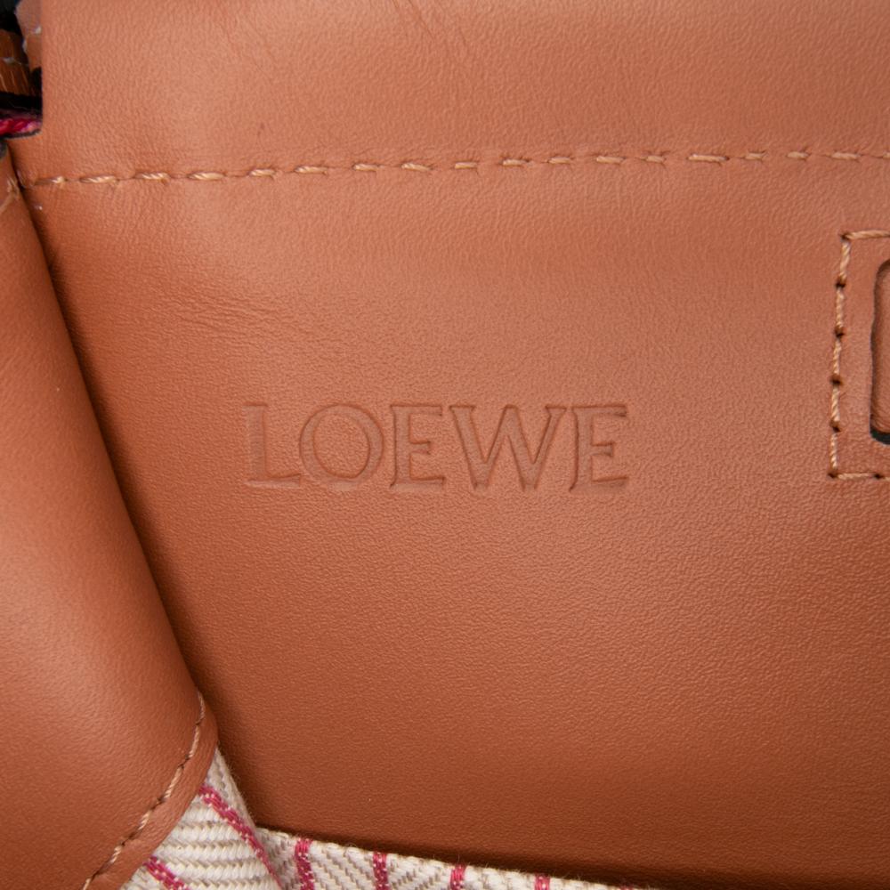 Loewe B LOEWE Pink Canvas Fabric Small Cushion Tote Portugal