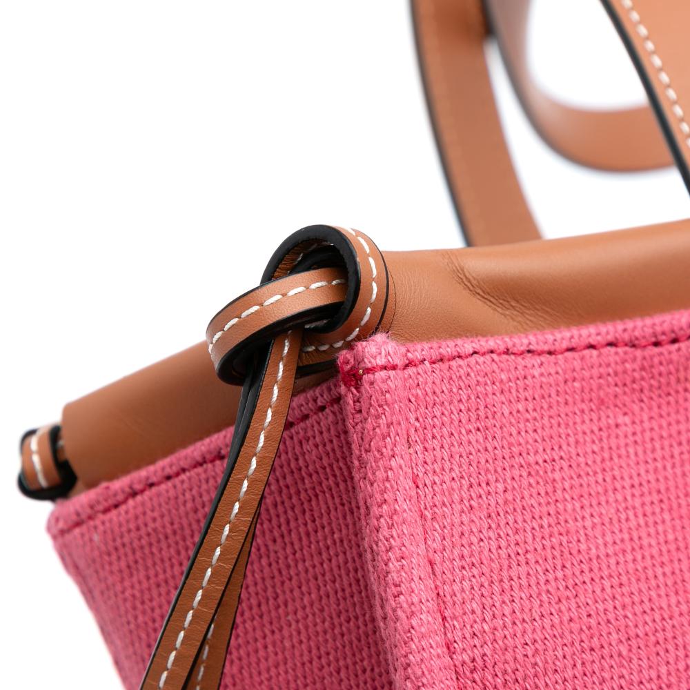 Loewe B LOEWE Pink Canvas Fabric Small Cushion Tote Portugal