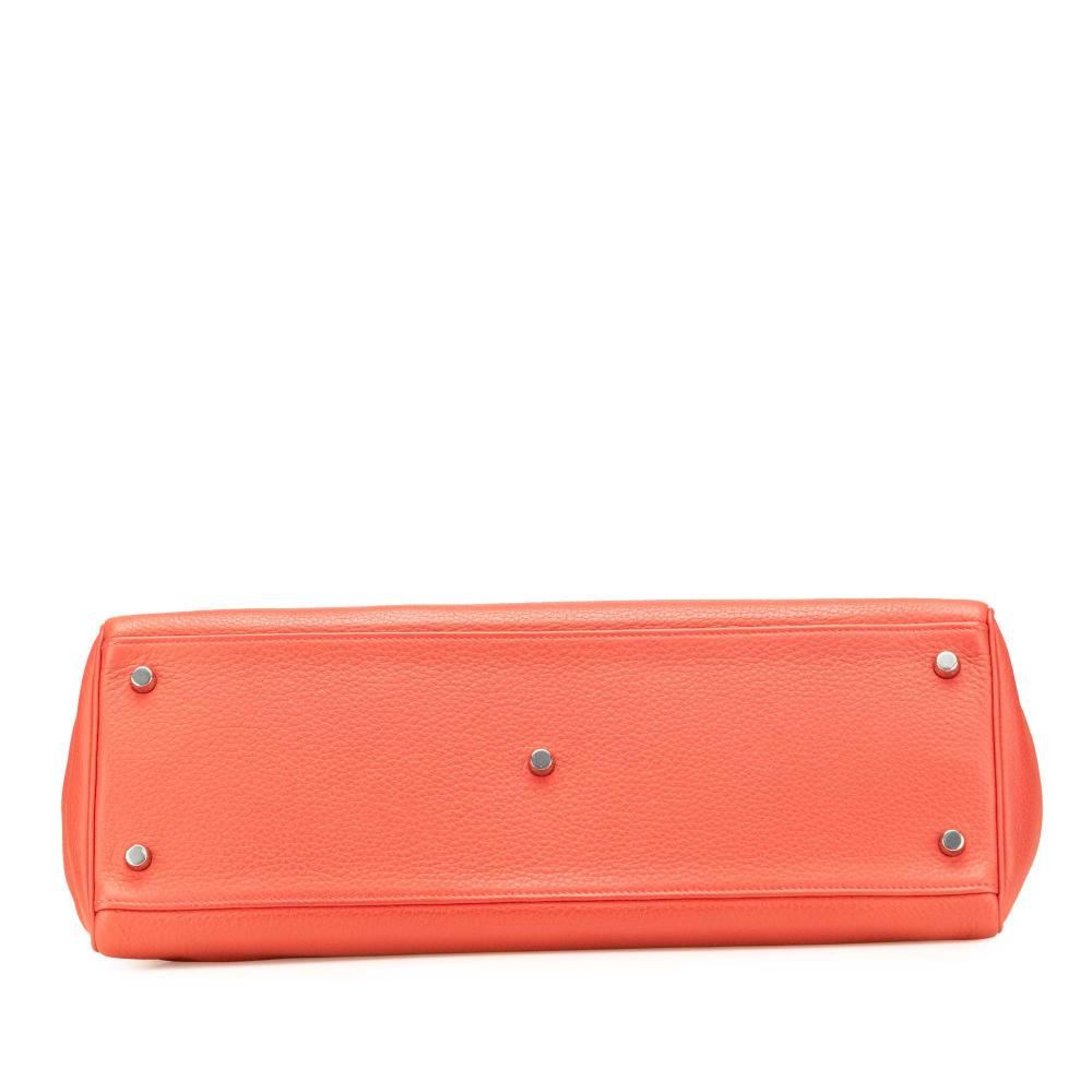 Hermès B Hermès Red Calf Leather Togo JPG Shoulder Kelly II 42 France