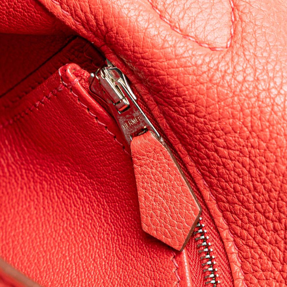 Hermès B Hermès Red Calf Leather Togo JPG Shoulder Kelly II 42 France