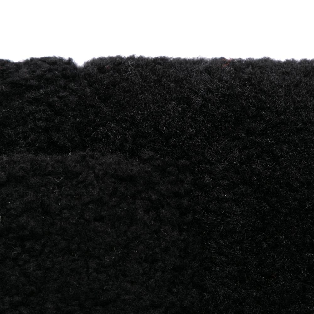 Jacquemus AB Jacquemus Black Fur Natural Material Shearling Le Bambidou Shoulder Bag Italy