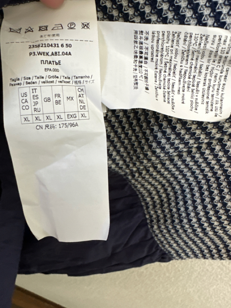 Weekend Max Mara Robe longue en tricot bleu marine