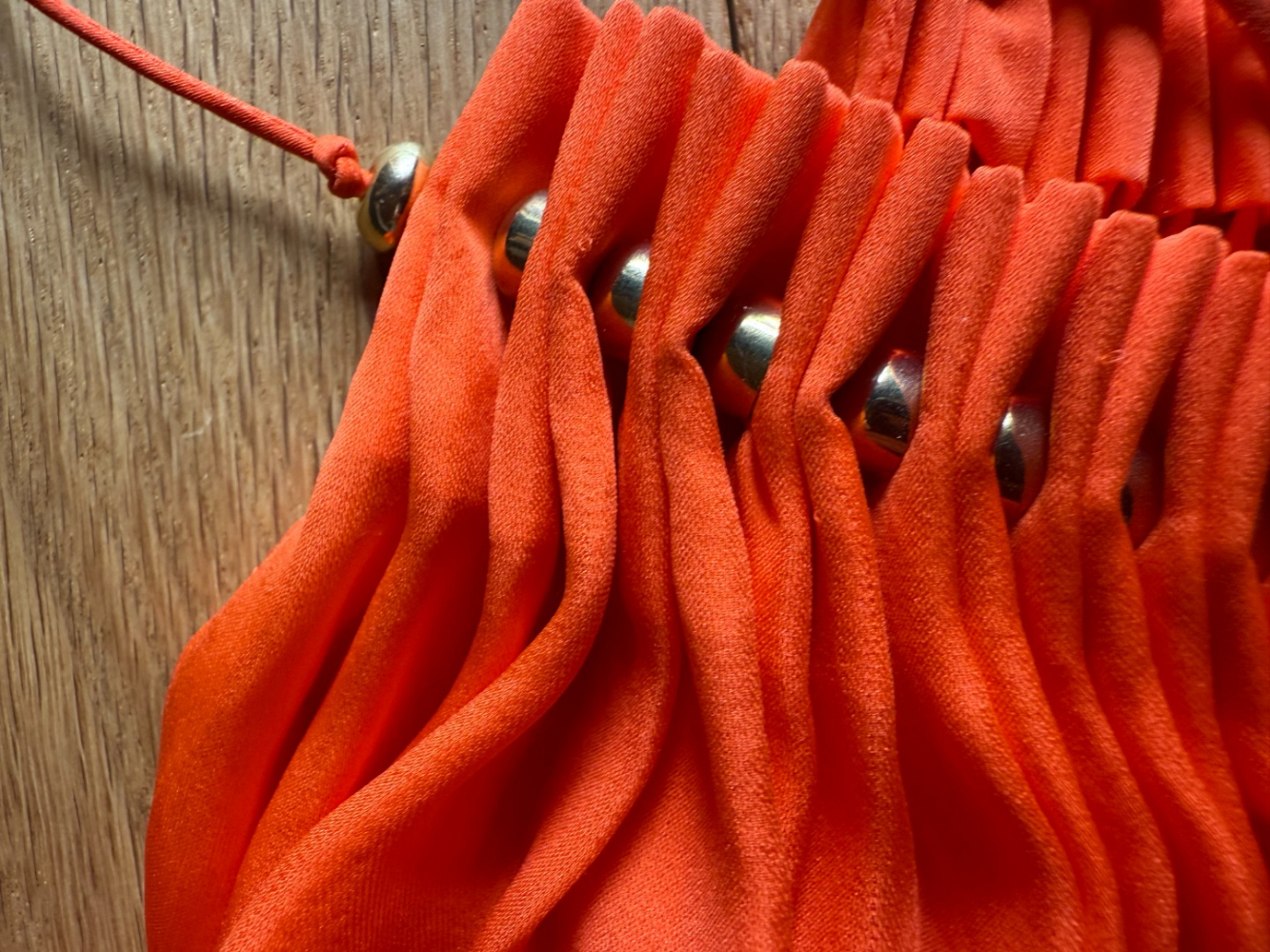 Stella McCartney Wunderschönes Minikleid aus orangefarbener Seide!