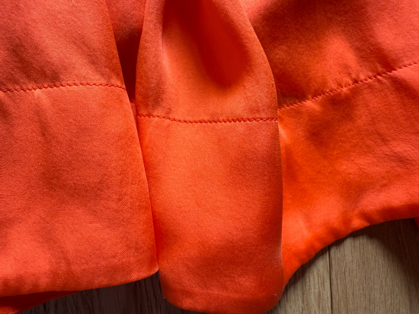 Stella McCartney Wunderschönes Minikleid aus orangefarbener Seide!