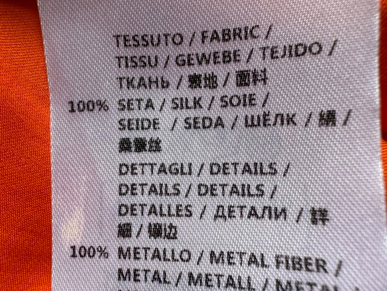 Stella McCartney Wunderschönes Minikleid aus orangefarbener Seide!