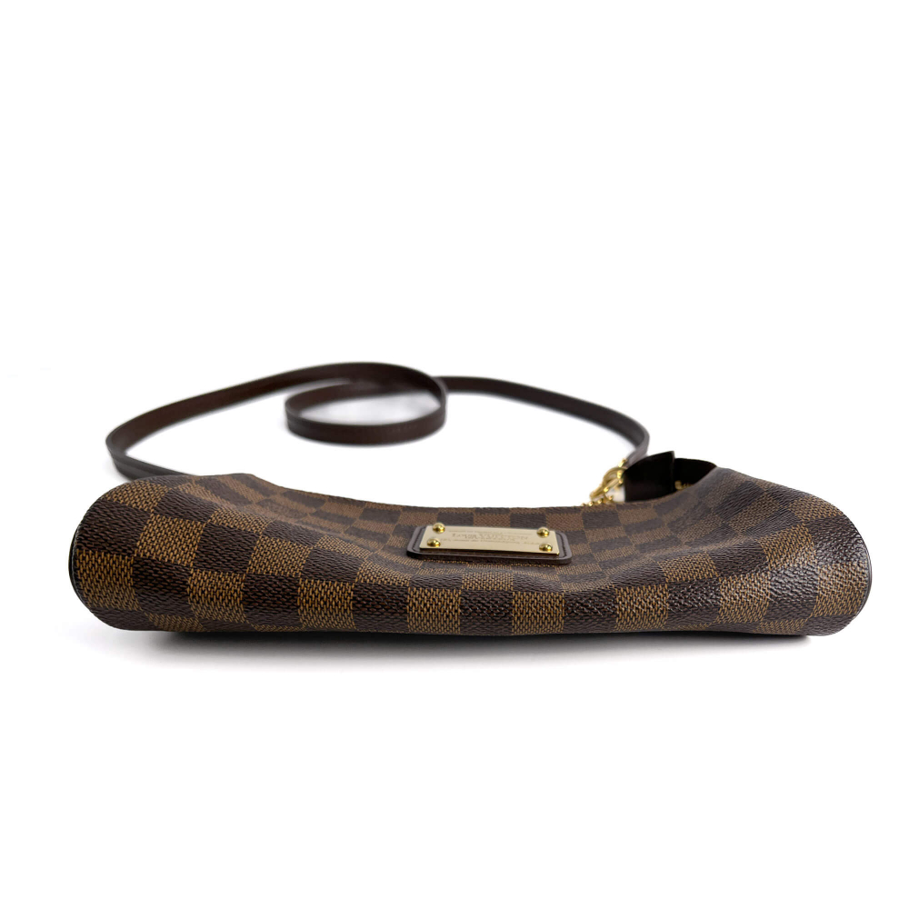Louis Vuitton Eva Canvas Pouch Clutch Damier Ebene