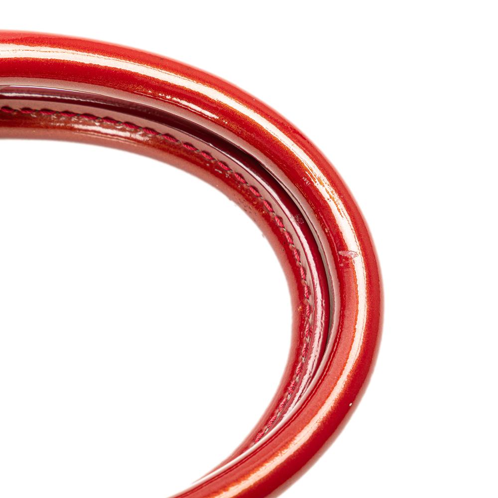 Louis Vuitton B Louis Vuitton Red Vernis Leather Leather Monogram Vernis Rayures Alma BB France