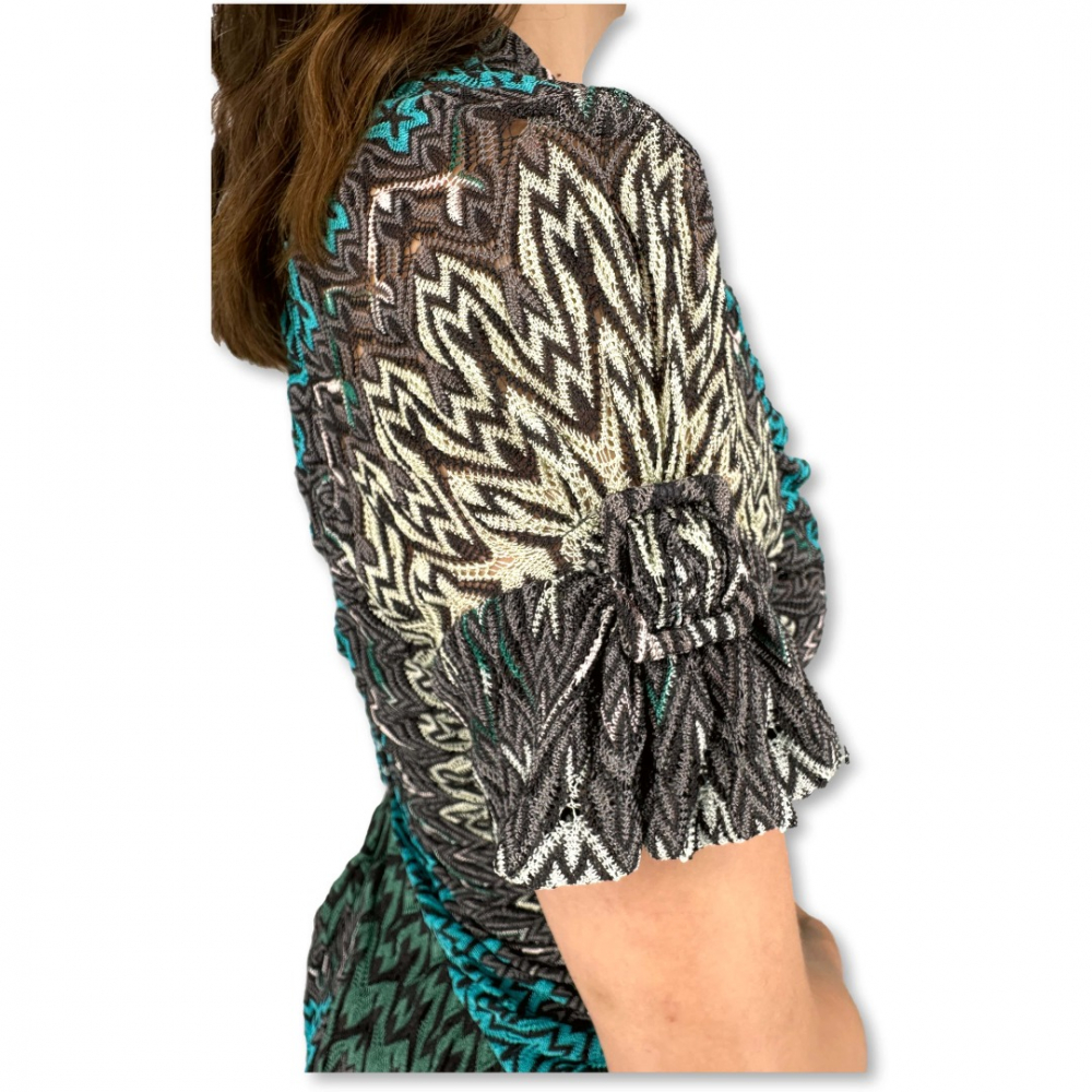 Missoni robe en maille multicolore