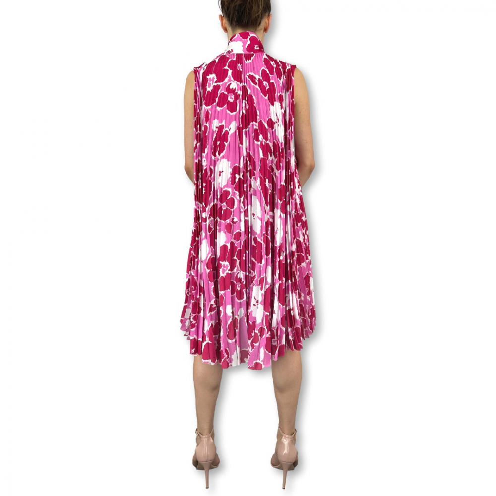 Balenciaga Robe plissée en soie florale 2019