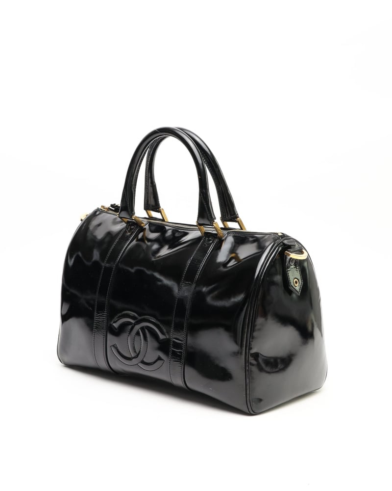 Chanel CC Patent Weekend Bag