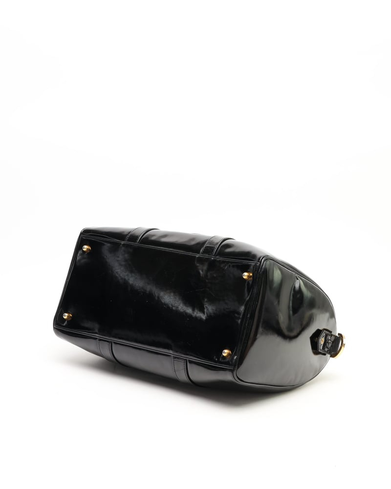 Chanel CC Patent Weekend Bag