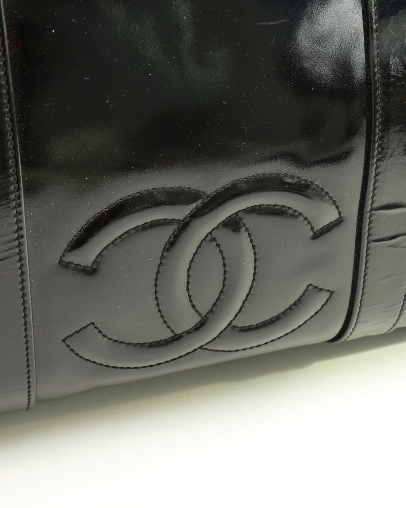 Chanel CC Patent Weekend Bag