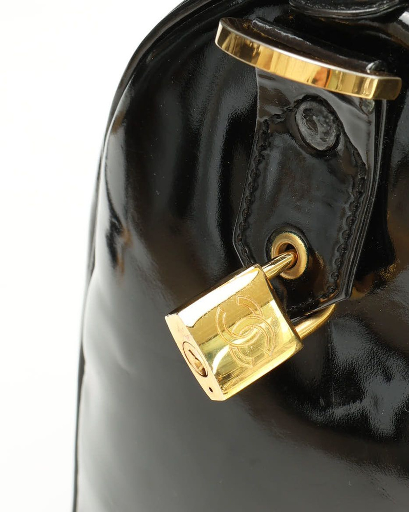 Chanel CC Patent Weekend Bag