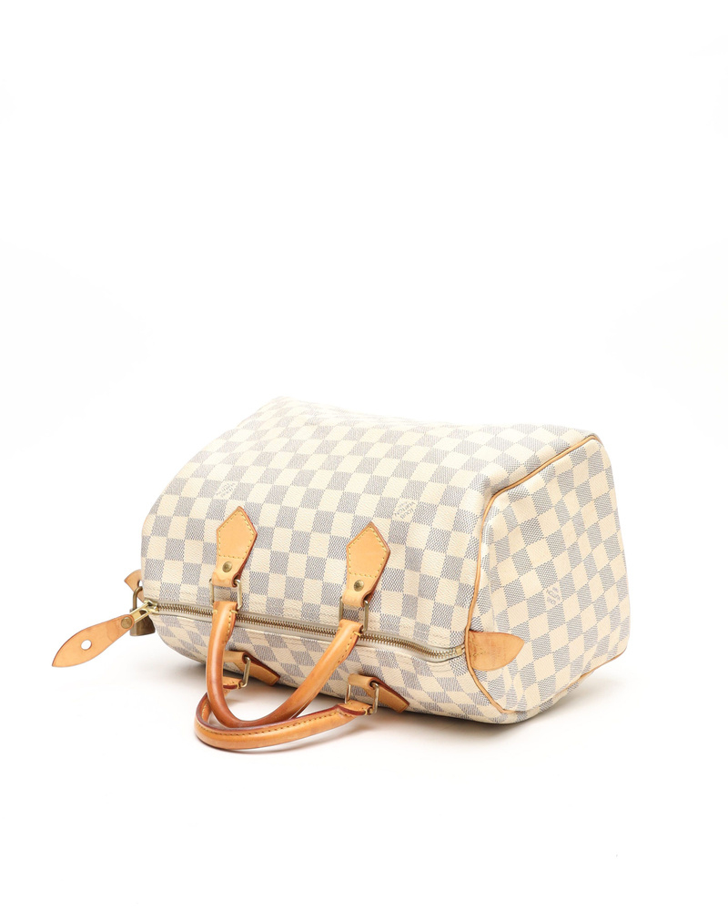 Louis Vuitton Damier Azur Speedy 30 Bag