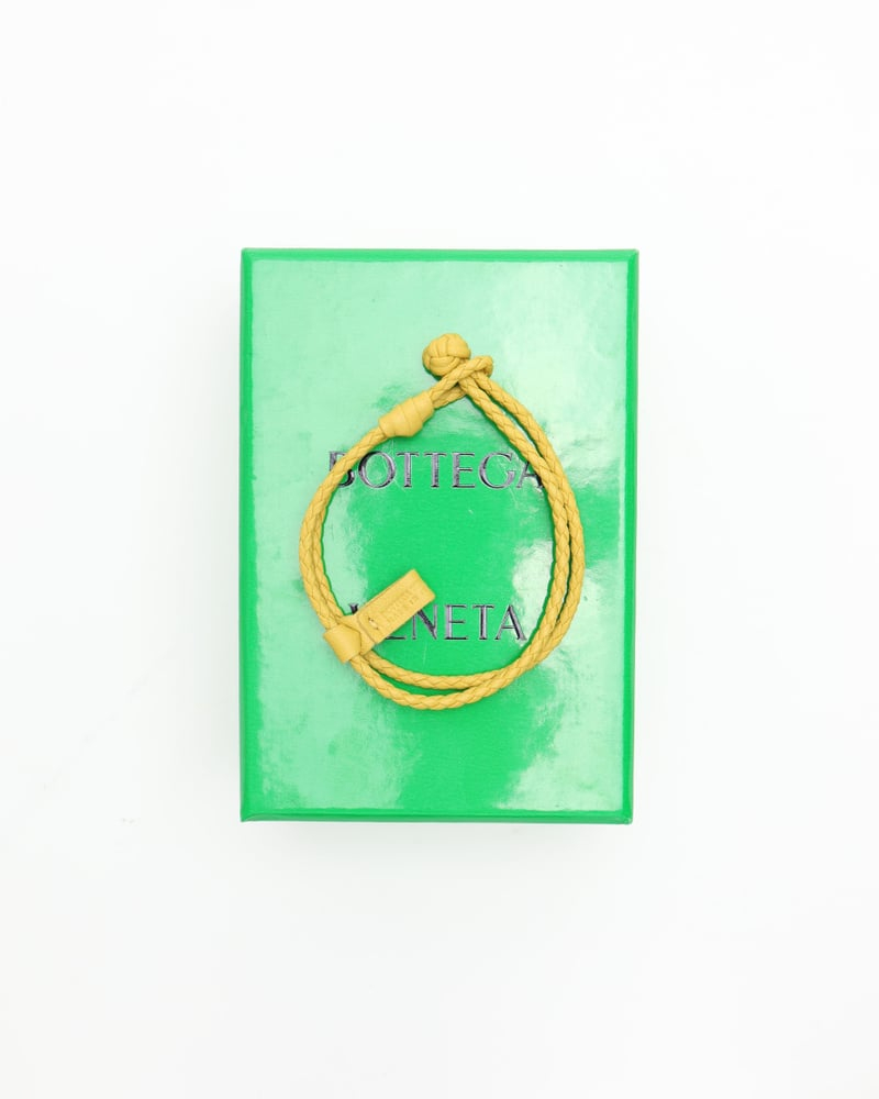 Bottega Veneta Intrecciato Leather Bracelet