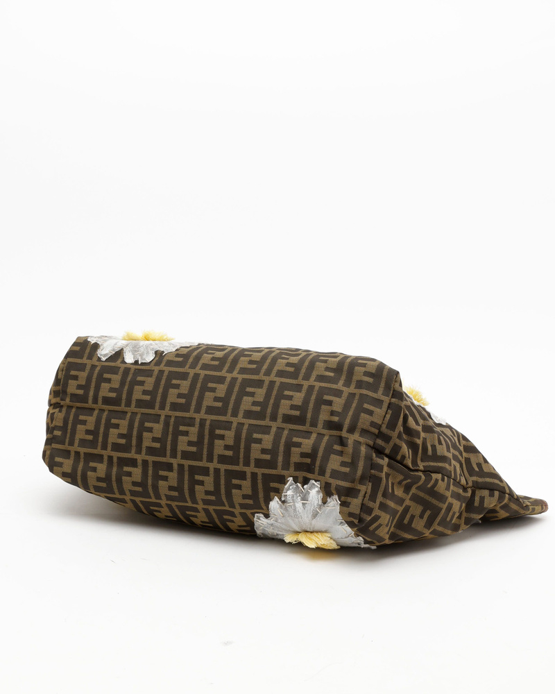 Fendi Zucca Flower Tote Bag