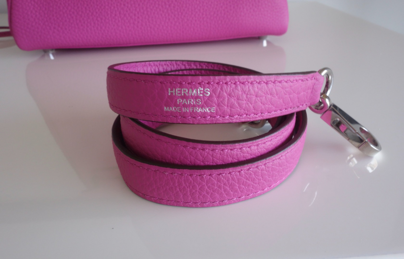 Hermès Kelly Tasche 25 magnolia