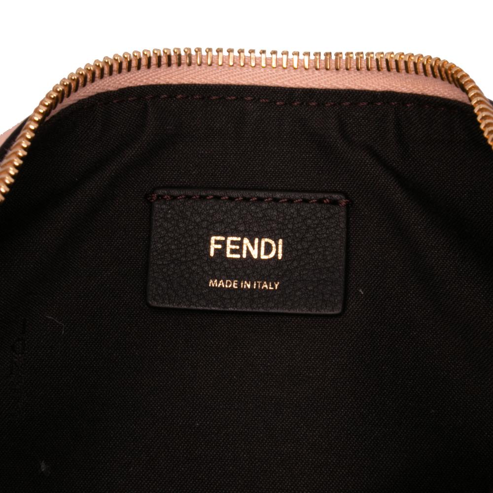 Fendi AB Fendi Pink Light Pink Calf Leather Small Fendigraphy Hobo Italy