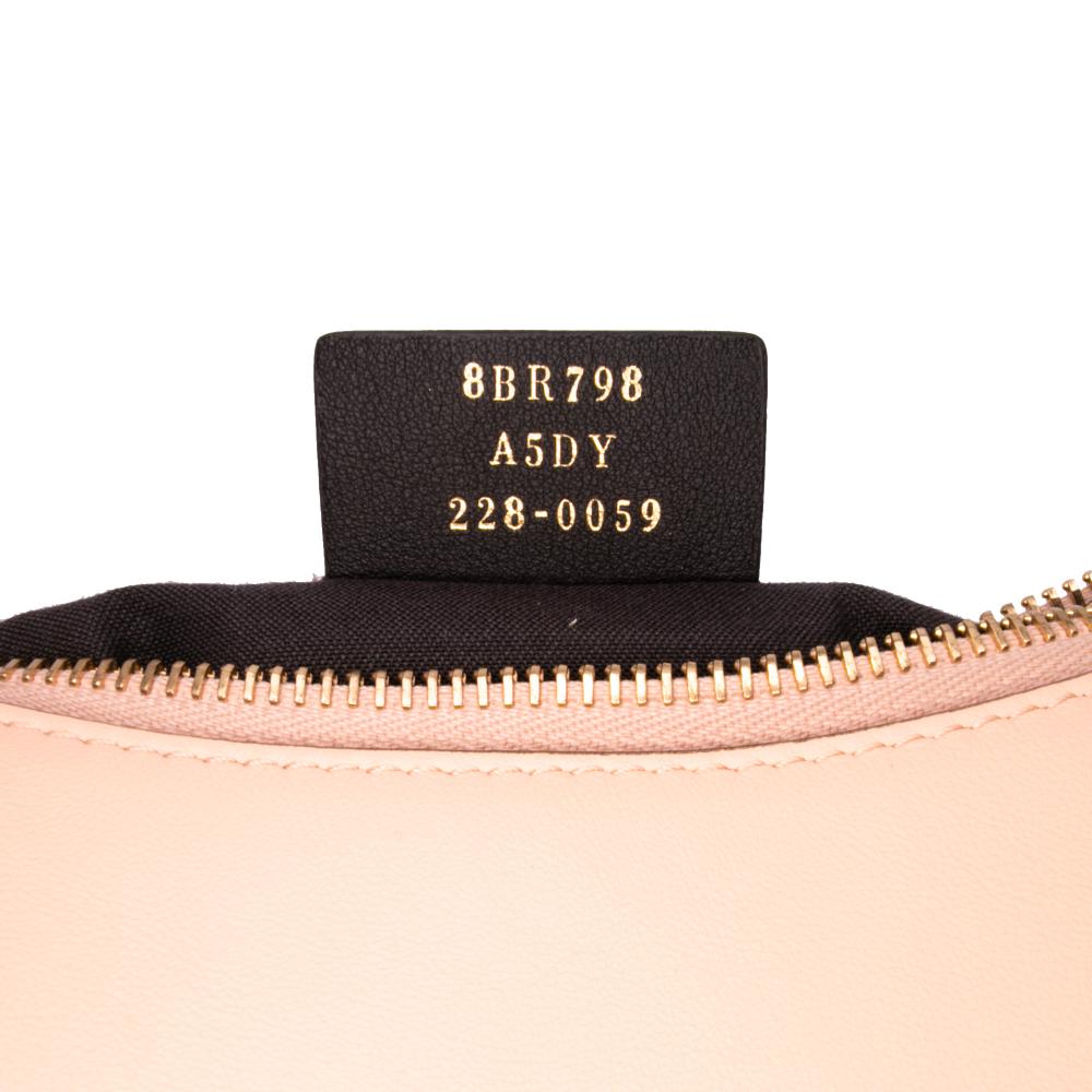 Fendi AB Fendi Pink Light Pink Calf Leather Small Fendigraphy Hobo Italy