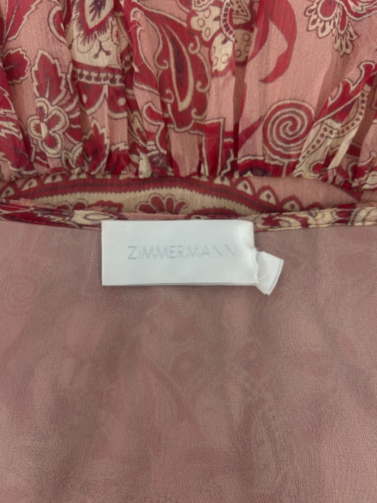 Zimmermann bedrucktes Maxikleid aus Seide