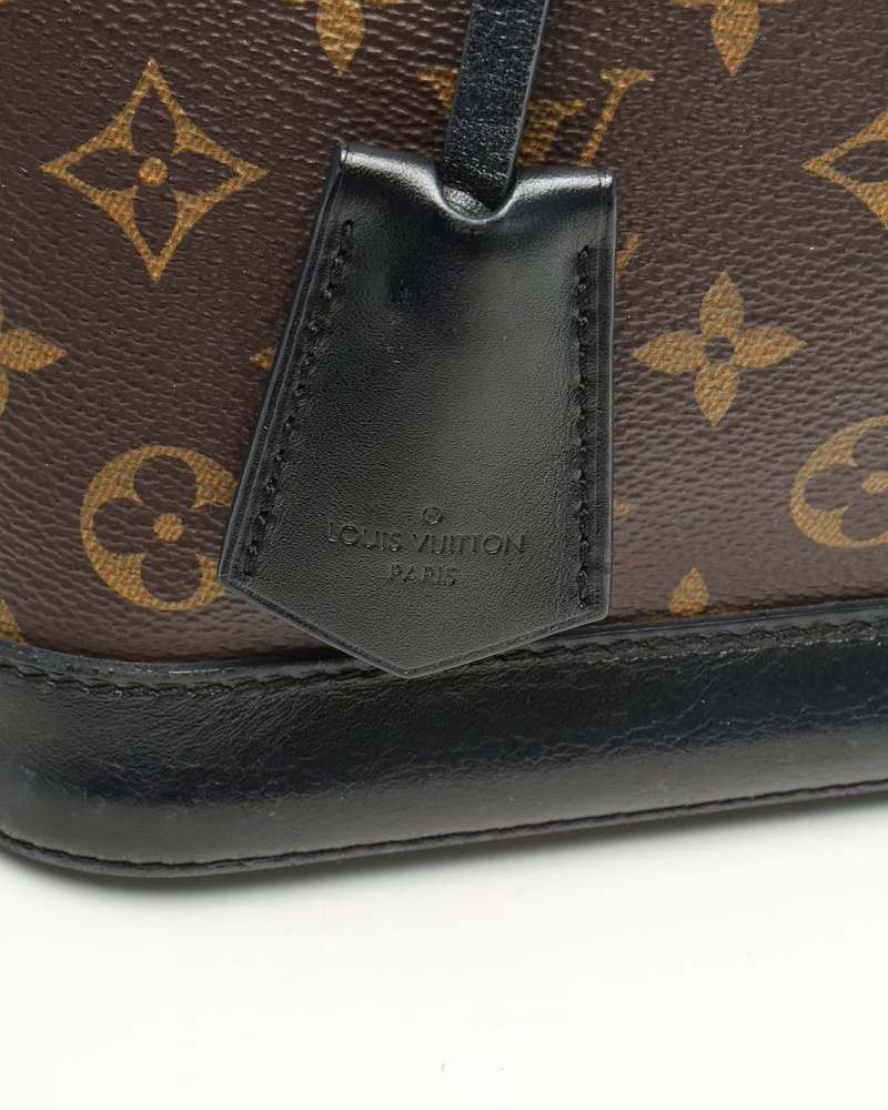 Louis Vuitton Monogram Macassar Studded Alma PM Bag