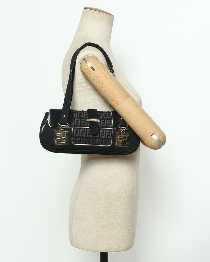 Fendi Suede Zucchino Bag