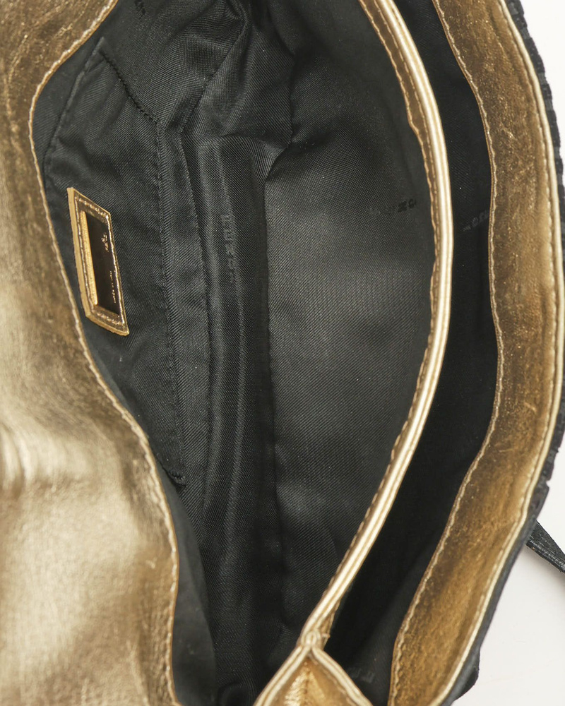 Fendi Suede Zucchino Bag