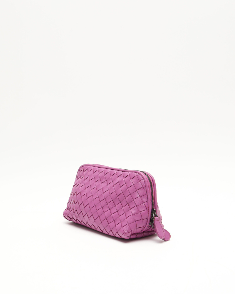 Bottega Veneta Intrecciato Leather Toiletry Pouch