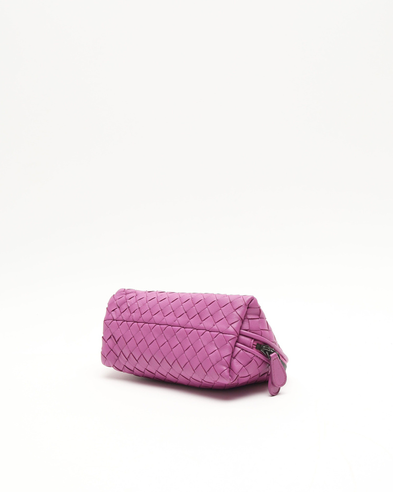 Bottega Veneta Intrecciato Leather Toiletry Pouch