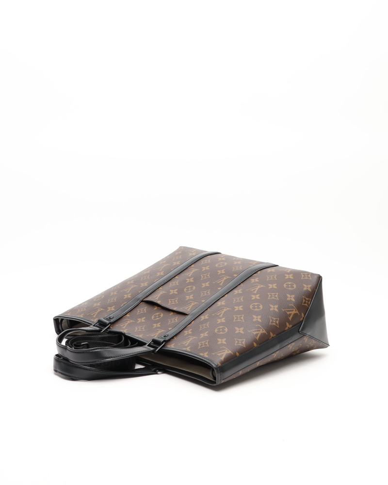 Louis Vuitton Monogram Macassar Weekend PM Tote Bag