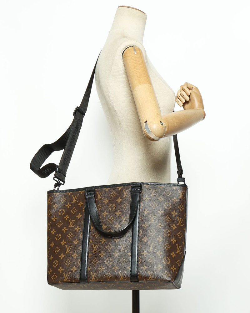 Louis Vuitton Monogram Macassar Weekend PM Tote Bag