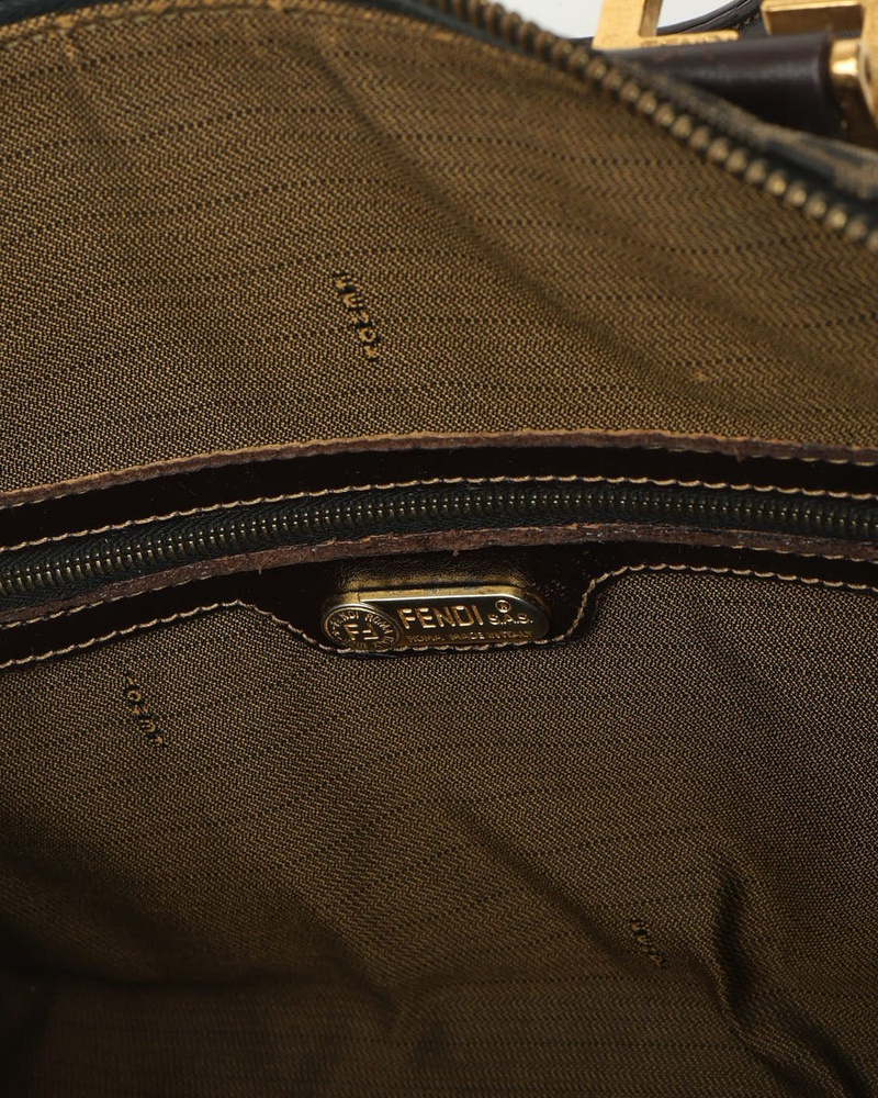 Fendi Zucca Boston Bag