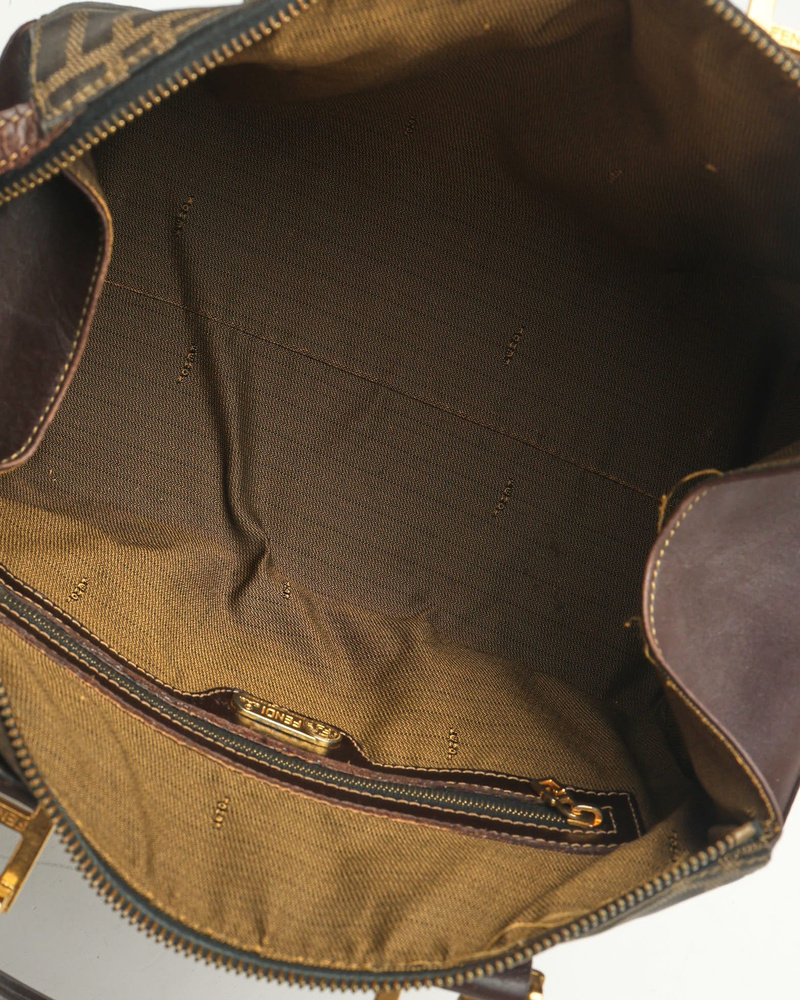 Fendi Zucca Boston Bag