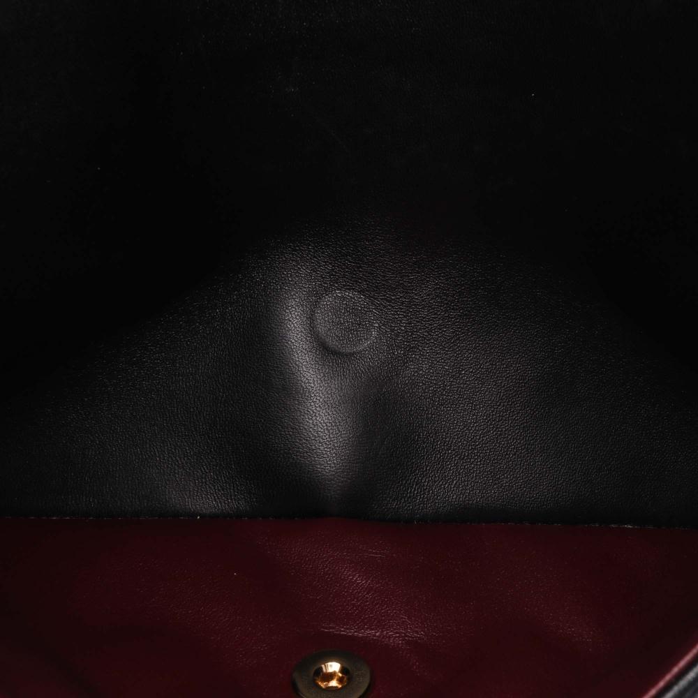 Chanel B Chanel Black Lambskin Leather Leather Jumbo Classic Lambskin Double Flap Italy