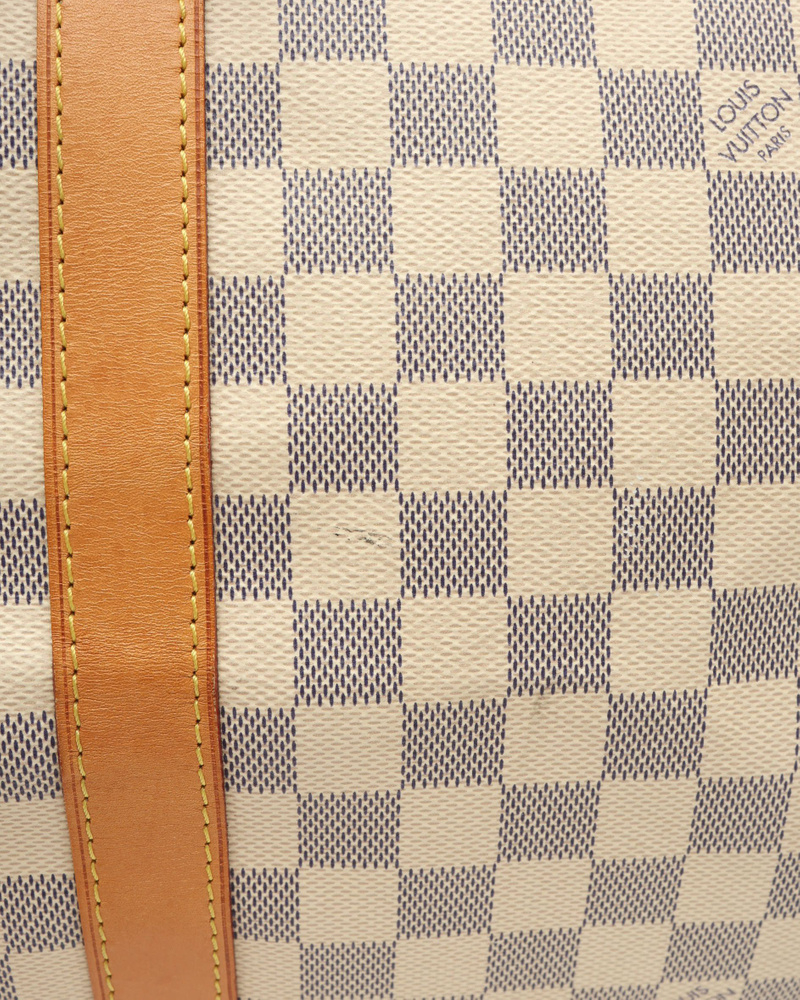 Louis Vuitton Damier Azur Keepall Bandoulière 55 Weekend Bag