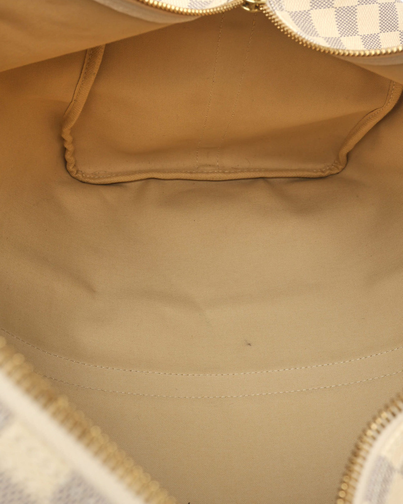 Louis Vuitton Damier Azur Keepall Bandoulière 55 Weekend Bag