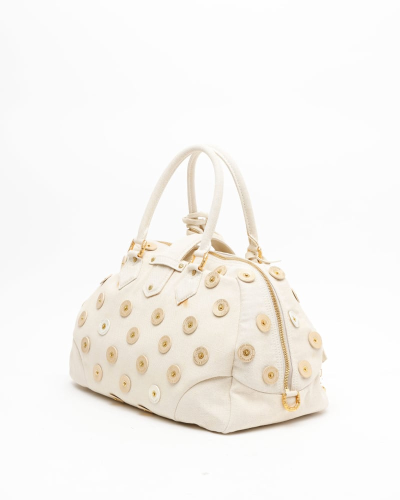 Louis Vuitton Bowly Polka Dot Panama Bag