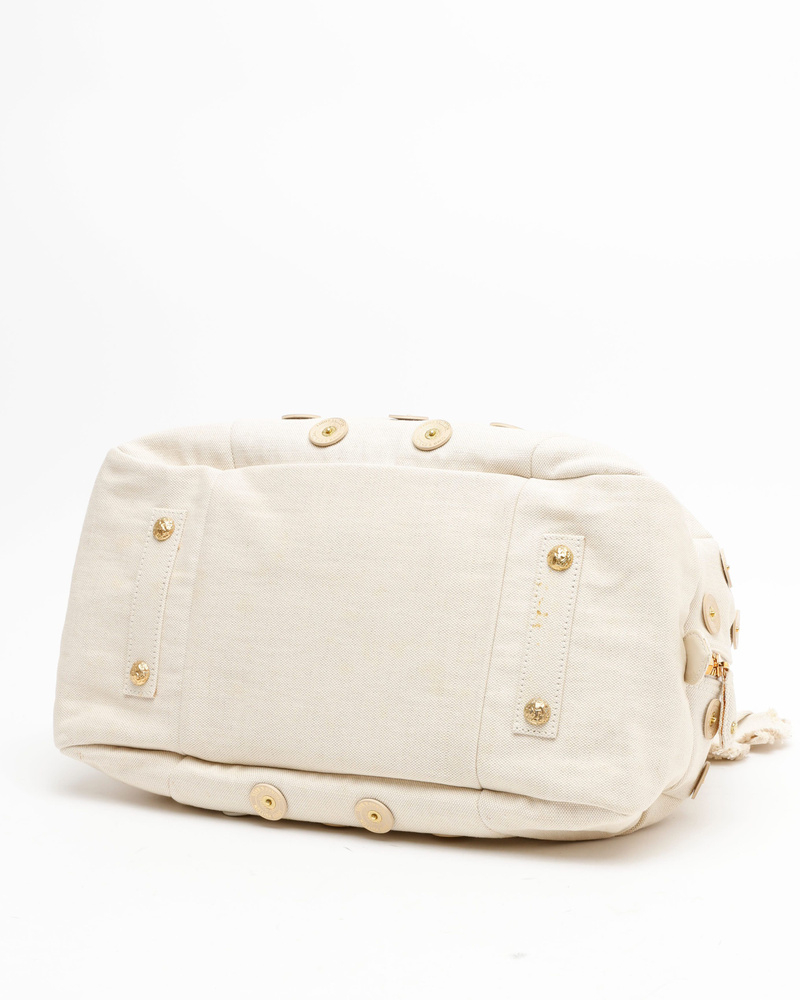 Louis Vuitton Bowly Polka Dot Panama Bag