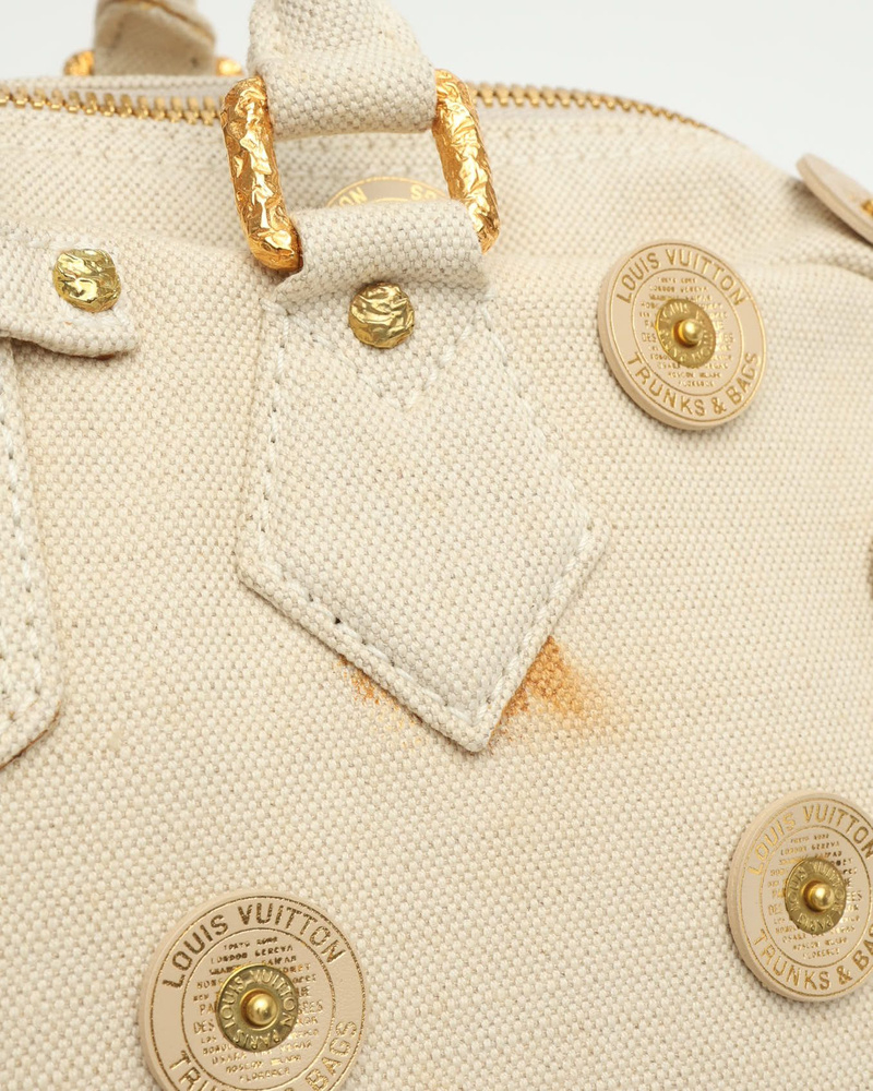 Louis Vuitton Bowly Polka Dot Panama Bag